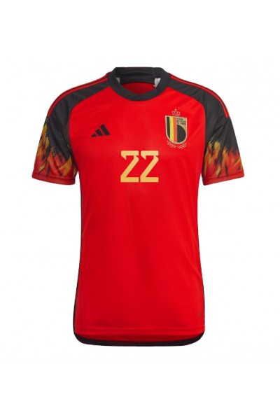 Fotbalové Dres Belgie Charles De Ketelaere #22 Domácí Oblečení MS 2022 Krátký Rukáv